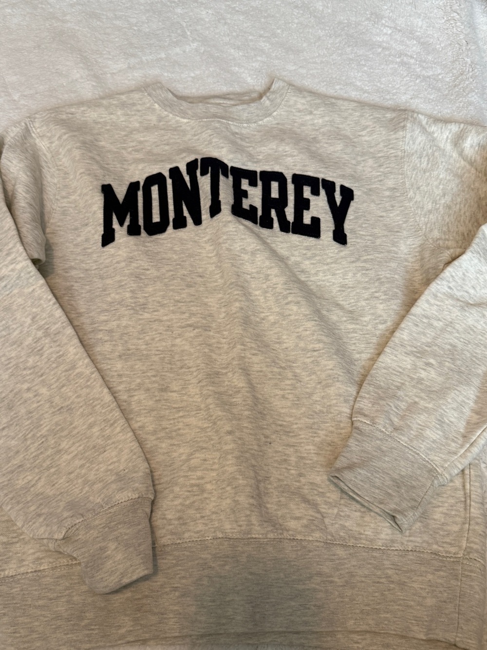 Blue 84 Monterey Crewneck Sweatshirt - Light Gray with Black Logo